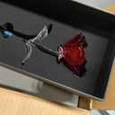 Glass Baron Long Stem Red Rose