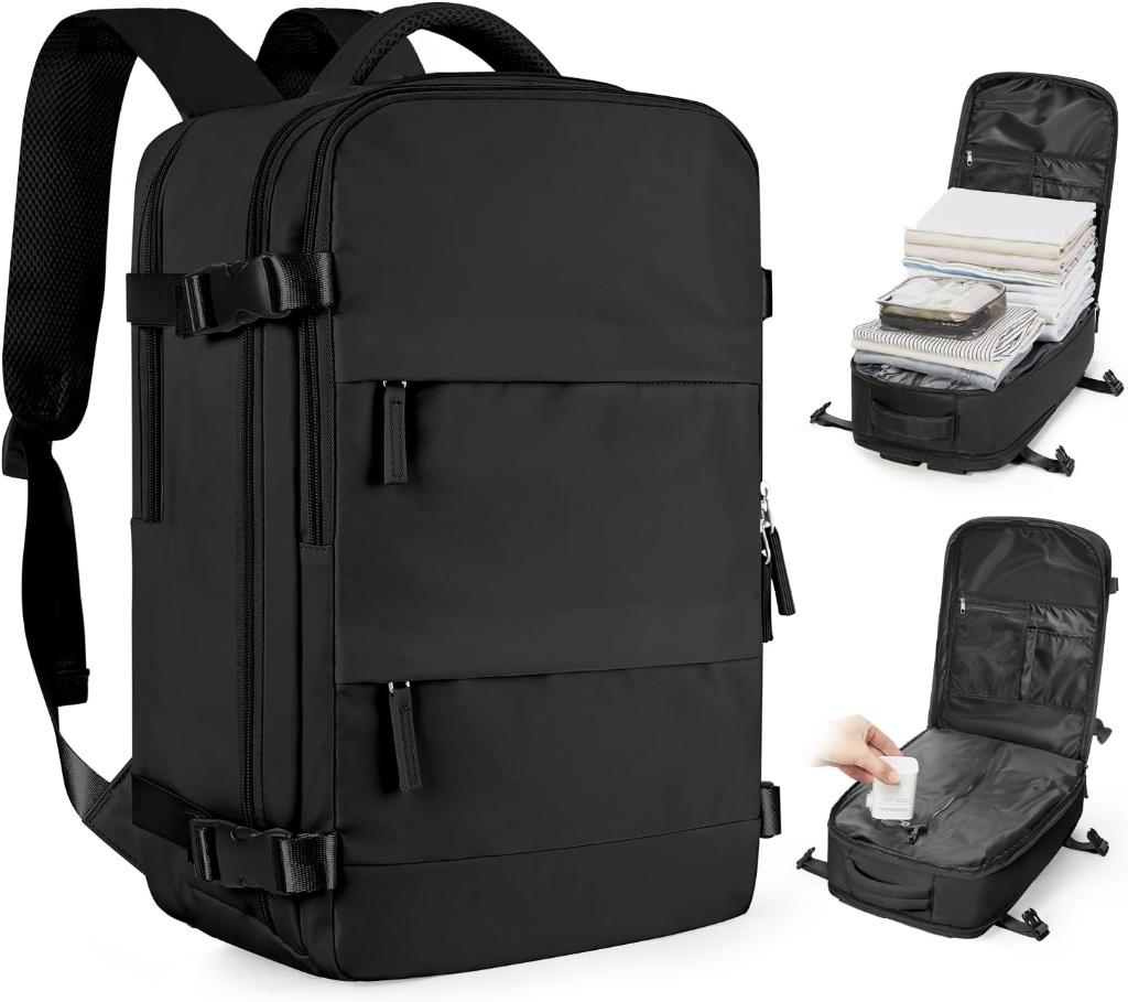 Coofay Vacuum Backpack Travel with Pump Vacpack Travel Backpack with Vacuum System Mochila de Viaje Compresion al Vacio Easyvacpack Airbag Backpacks for Traveling Carry on Luggage