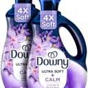 Downy Ultra Soft Fabric Softener Liquid, Calm, Lavender and Vanilla Bean, 56 fl oz, 83 Loads, Downy Fabric Softener, Laundry- Pack of 2