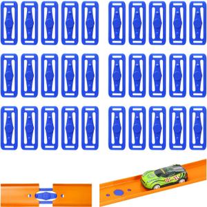30 Sets Racetrack Connectors Compatible with Hotwheels,Mould Design, Non-3D Printed Products