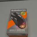 SteelSeries Aerox 5 Wireless Gaming Mouse  Ultra Lightweight 74g  9 Buttons  Bluetooth/2.4 GHz  180 Hr Battery  IP54 Water Resistant  PC/MAC  FPS, MOBA, Battle Royale, Black