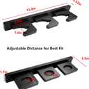 Vertical Katana Wall Mount Holder, Adjustable Samurai Sword Wall Hanger, Bamboo Slanted Display Rack for Wakizashi Ninja Tanto Spear Blade Collection, 3-slot