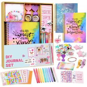 3 x DIY Journal Kit for Girls Ages 8-12, 200+PCS Teen Tween Girl Gifts Trendy Stuff, Party Favors for Kids 8-12, Birthday Gift for Girls.