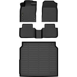 HAFIDI Floor Mats & Cargo Liner Custom for Acura Integra 2023-2026 | A-Spec/Type S/Base/A-Spec w/Technology All Weather Protection TPE Anti-Slip Automotive Floor Liners Custom Accessories Black