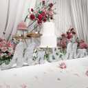 Mr and Mrs Sign for Wedding Table, Large Wooden Letters Mr & Miss Signs for Sweetheart Table, Photo Props Wedding Decorations for Anniversary (Silver)