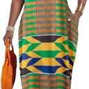 Women's Casual Summer Maxi Dresses Sleeveless Adjustable Spaghetti Strap Loose Plus Size Dresses (XXL)