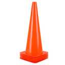 [5 Pack] 18 inch Traffic Cones, Safety Road Parking Cones,Agility Field Marker Cones for Soccer Basketball Football Drills Training, Outdoor Sport Activity & Festive Events