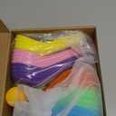 24 Pack Valentine's Day Spoon Relay Race Toy Set , Heart Ball and Spoon Race Game for Indoor Outdoor Office Party Supplies Favors(Colorful,Heart)