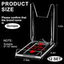 12 Packs Adjustable Purse Display Stand Clear Acrylic Handbag Stand Holder for Wallet Purses Handbag Bag Jewelry Display Organizer for Party Weddings Home Decoration Birthdays