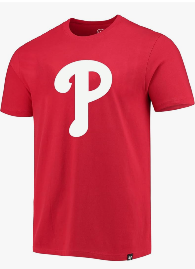 MLB Men's Imprint Match Team Color Primary Logo Word Mark T-Shirt, S, Red