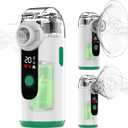 Hand-held Nebulizer for Respiratory System, Portable Nebulizer with Self-Clean Mode, Rechargeable Nebulizer for Home Office Travel