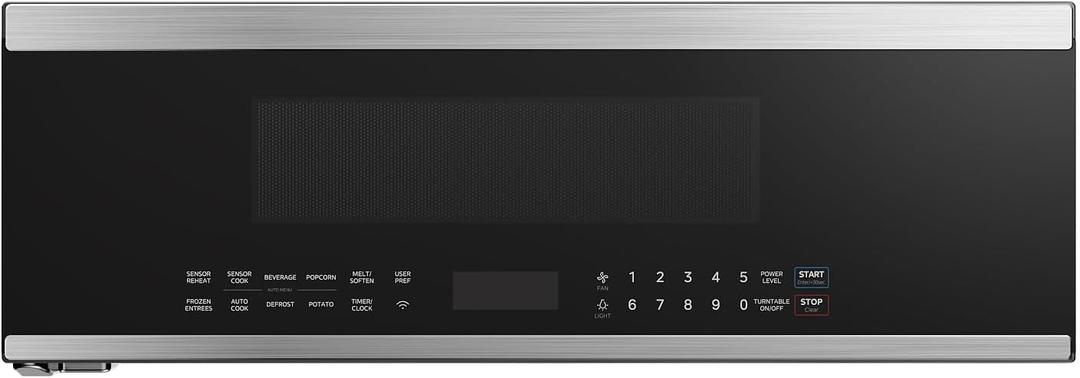 Midea MMO12S3ASTZ Over the Range Microwave Oven, 1.2 Cu.ft Slim Microwaves with Sensor Cook, Stainless Steel Microwaves, 1000W heating power with 400CMF vent fan