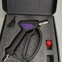 Short Pressure Washer Gun, Swivel Power Washer Gun 4060 PSI, Stubby Pressure Washer Gun with 3/ 8" Smooth & 1/ 4" Quick Connector Coupler Compatible with Hose Foam Cannon Car Wash Foam Gun（Black purple）