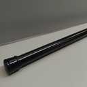 No Sectional Assembly Shower Curtain Rod 56-104 Inch, 1" Diameter Spring Long Adjustable Tension Curtain Rods for Bathroom Windows Closet No Drilling No Rust, Black