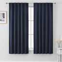 Chyhomenyc Halloween Black Blackout Curtains for Bedroom 63 Inch Length 2 Panels, Thermal Insulated Energy Saving Noise Reducing Privacy Rod Pocket Back Tab Window Curtain Drapes, 40Wx63L