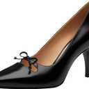 COACH Runway Pump, Charcoal/Black 8.5