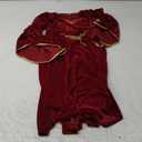 Renaissance Dress for Girls Medieval Princess Girls Costume Halloween Cosplay Renaissance Faire Outfit For Kids (130, Red)