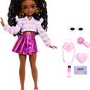 Barbie Dream Besties Brooklyn Fashion Doll & Accessories, Posable with Brunette Hair & Dance-Themed Toy Pieces