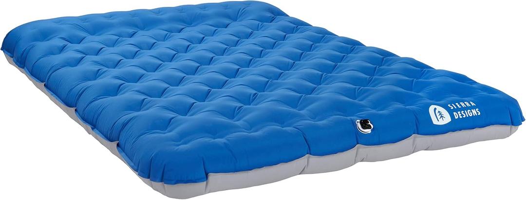 Sierra Designs Queen & Single Camping Air Bed Mattress for Car Camping, Trave, and Camp (Pump Included)