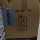 2-Pack Outdoor Wall Lights Fixture, Exterior Waterproof Outdoor Wall Sconces Lantern with Crystal Bubble Glass, Modern Brown Outside Lighting for Porch, House, Patio, Front Door