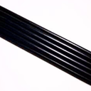 Black Metal Bars, Pack of 6