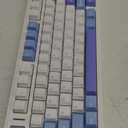 AULA F75 75% Wireless Mechanical Keyboard, Hot Swappable Creamy Keyboard, Pre-lubed Star Vector Switches RGB Backlit Gaming Keyboards, 2.4GHz/Type-C/BT5.0(White&Blue&Purple)