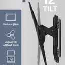 SANUS Tilting TV Wall Mount for 46" - 90” TVs or 150lbs - Premium Tilt Mount w/Universal Fit - Smooth 5.7" Extension Allows for Cable Management - Includes Hardware & Drill Template for Easy Install