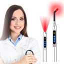 MCJ Cold Sore Light Therapy Device Canker Sore Treatment, Fever Blister & Mouth Ulcer Relief with Silver Tip (Face/Nose) (Silver)