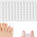 Silicone Anti-Friction Toe Protector, Silicone Toe Protectors, Gel Toe Protectors, Breathable Little Toe Covers, Blisters, Calluses, and Corns Protection (100PCS)
