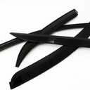 Window Visor Car Door Visor Side Window Deflector Shade Sun Rain Shield Silver Trips Eaves Fit for Kia Morning, HUIM SHSE3 STORE-1