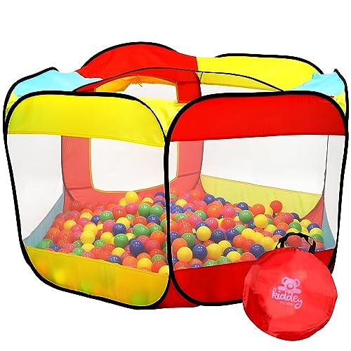 Kids Ball Pit Pop Up Large Tent for Toddlers - Indoor & Outdoor Gift Toys for Infants Girls & Boys, Baby Playpen with Zipper Storage Bag, BallPit Balls Not Included