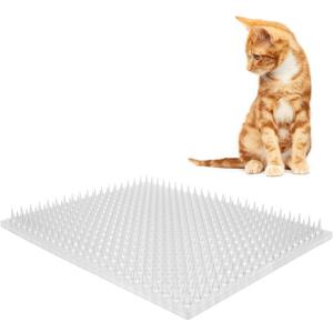 Zipcase 8 Pack Cat Repellent Deterrent Outdoor Scat Mat with Tape for Cats, Dogs, Pests Covers 12 Sq.ft (1728 Sq.in), 16 x 13 Inches8 Pack
