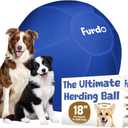 18" Herding Ball for Dogs,for Corgis, for Australian Shepherd, for Cattle, for Border Collie, for Blue Heelers & Other Medium to Large Dogs, Herding Dog Ball, Herding Dog Toys - Blue