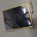 3x4 Picture Frame, Brass Metal Photo Frames with HD Glass, Fits 2x3 with Mat or 3 x 4 without Mat, Display for Wall and Table, 1 Pack