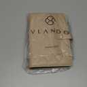 Vlando Travel Jewelry Organizer Case,Jewelry Storage Book Ring Binder with Clear Zipper Velvet Pouch Bag for Traveling,Rings,Necklace,Earrings,Bracelets,Brooches-Toffee