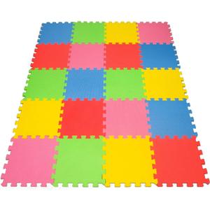 Angels 20 XLarge Foam Mats Toy ideal Gift, Colorful Tiles Multi Use, Create & Build A Safe PLay Area Interlocking Puzzle eva Non-Toxic Floor for Children Toddler Infant Kids Baby Room & Yard Superyard
