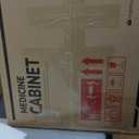 TokeShimi 14 x 18 Recessed Medicine Cabinet, Assembly Required, Black Bathroom Medicine Cabinet with Mirror, Stepless Adjustable Shelves, Tempered Glass, Beveled Aluminum Frame