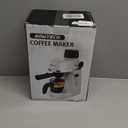Coffee Machine, 3.5 Bar Espresso Cappuccino Machine with Milk Frother, 1-4 Cup Portable Coffee Maker for Latte, Cappuccino, 800W, White