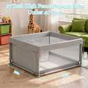 JINXIA 36x36 Inch Playpen for Babies and Toddlers, Soft & Skin-Safe Fabric