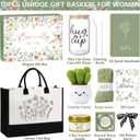 Mothers Day Birthday Gifts for Women Friendship, Get Well Soon Gift Baskets Care Package for Women Self Care Gifts, Inspirational Thinking of You Gift Idea for Mom Her Sister Friends w/Canvas Tote Bag