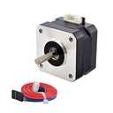 STEPPERONLINE Nema 17 Pancake Stepper Motor 1.2A 26Ncm Bipolar 1.8 Degree 4-Lead for 3D Printer CNC Extruder
