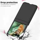 for Motorola Razr 2025/Razr 2024 Case,Razr 2025/Motorola Razr 2024 Case with Front Screen Protector, Slim Hard PC Shockproof Protective Cover for Moto Razr 2025/Moto Razr 2024 Phone Cases-Black