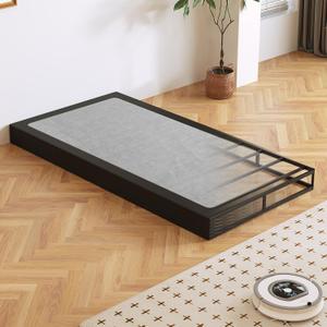 Box Spring, Metal Frame Mattress Foundation with Fabric Cover, Easy Assembly, Noise-Free (5 Inch, Twin)