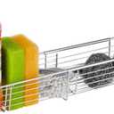 YQh Retractable Sink Drain Rack, 304stainless Steel Expandable Sink Storage Rack, Adjustabl Kitchen Sponge Drying Rack, soap Rack, Breathable Drainage (Adjustable Length 14in-18in)