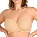 HSIA Strapless Bra for Women Large Bust Seamless Underwire Plus Size Convertible Bandeau Bra, 42DDD