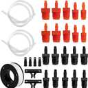 29 Pcs Master Cylinder Bleeder Replacement for 14151-Brake Bleeder Kit with 22" Hose PTFE Tape Universal Connection Fittings Clips-Brake Master Cylinder Bleeder Kit Fit for SAE and Metric