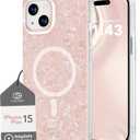 COCOMII Rectangle Case for iPhone 15 Plus/14 Plus, Compatible with MagSafe, Pink Opal
