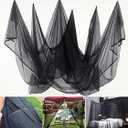 Aiimart 20 x10Ft Mosquito Netting for Patio, Black Mosquito Net for Garden Porch Mesh Screen Bird Insect Netting, Fly Bird Barrier Hunting Blind Plant Protecting Net, 3x6 m