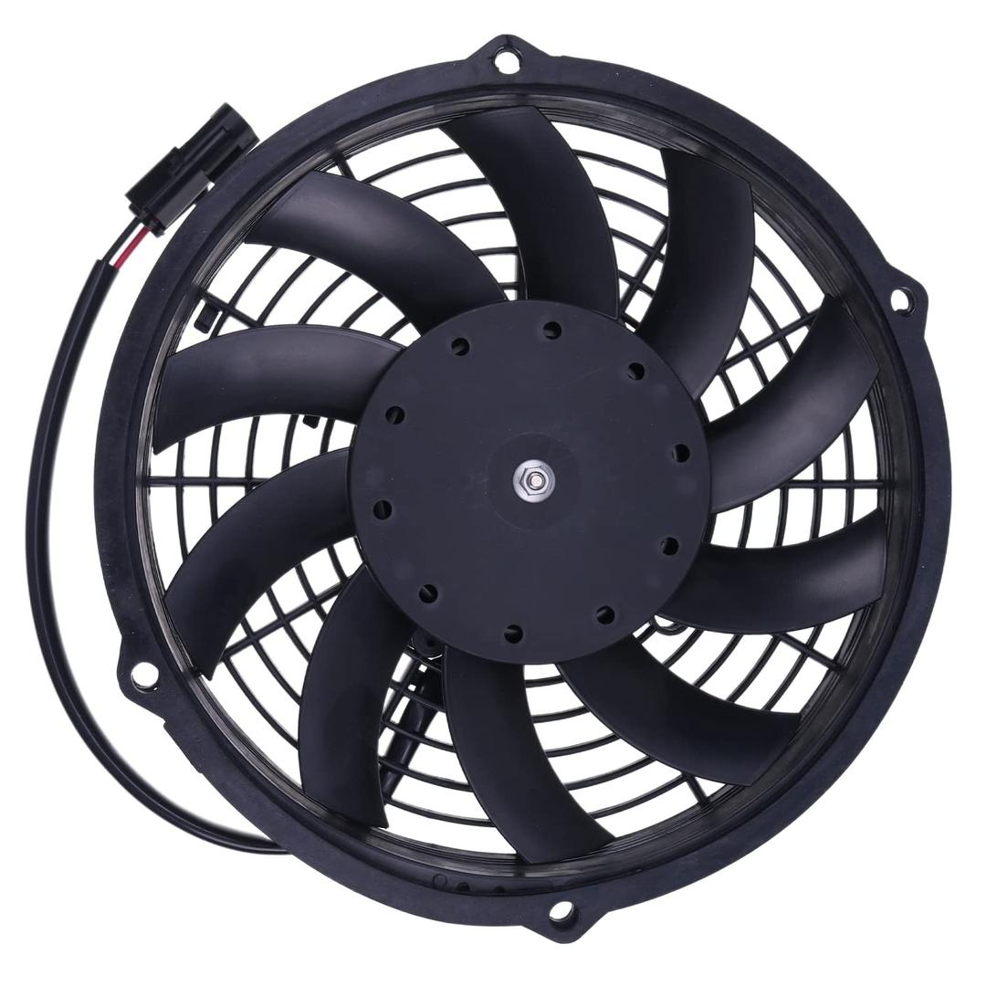 AIVWUMOT 12V 10" Radiator Fan VA11-AP7/C-57A 78-1535 for Thermo King Tri-Pa | Tri-Pac APU For SPAL 30100435 10 Blades