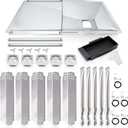 Hiorucet Grill Grease Tray Replacement Parts for Nexgrill 5 Burner 720-0888N, 720-0888, 720-0888A, Adjustable Drip Pan, Heat Plates, Burner Tubes and Igniters for Nexgrill Replacement Parts 5 Burner.